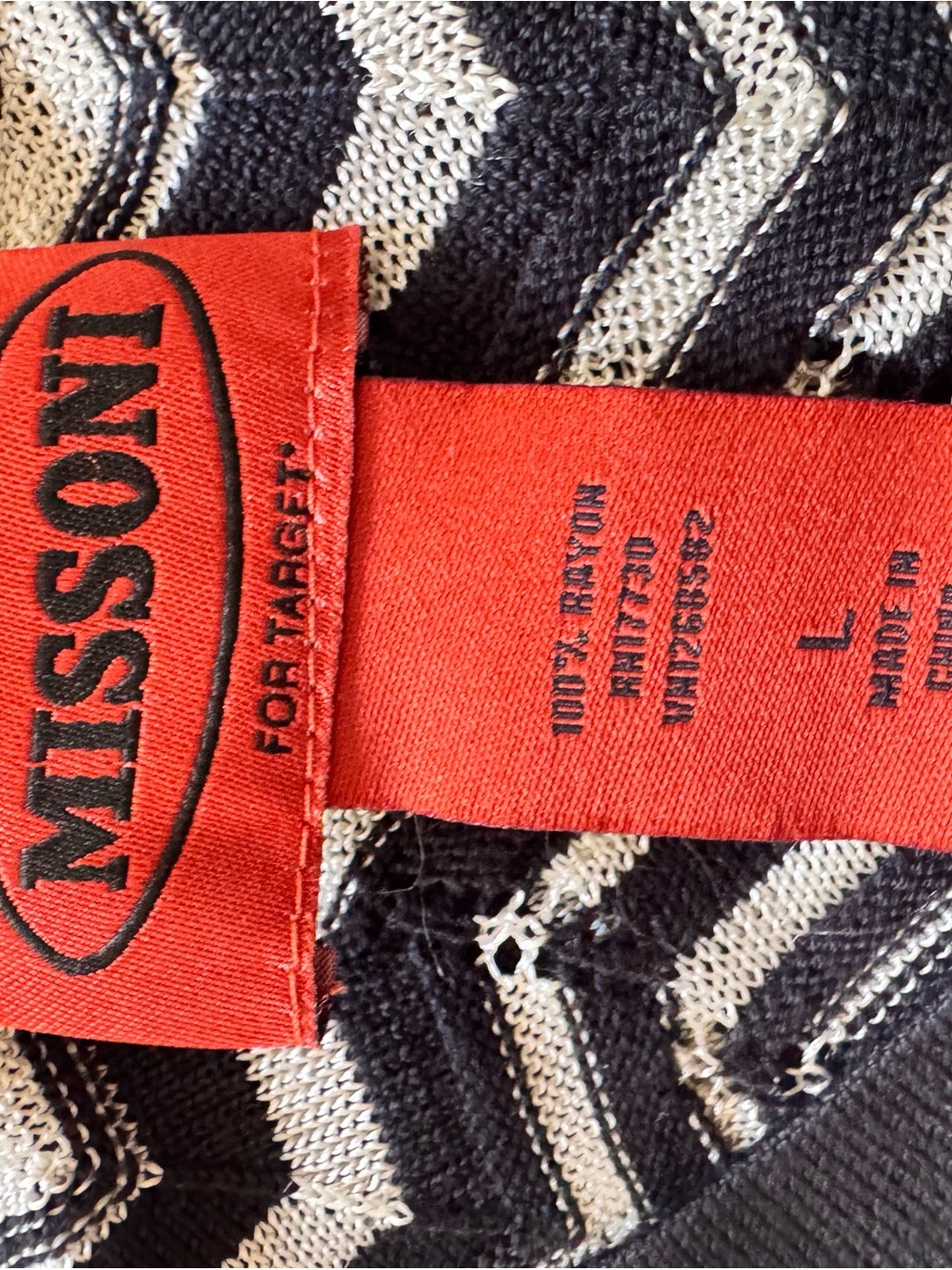 Missoni for Target Black & White Chevron Knit Tank - Picture 7 of 7